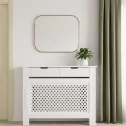 Mască pentru calorifer cu sertare L.122 l.25 H.100cm