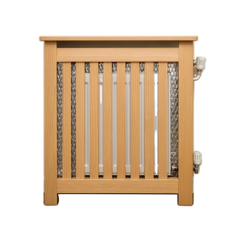 Masca de calorifer cu spumă izolatoare acoperită cu folie de aluminiu