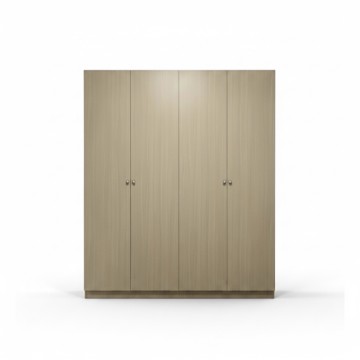 Dulap dormitor 4 uși stil modern finisaj lemn stejar L.180cm A.55 H.220cm